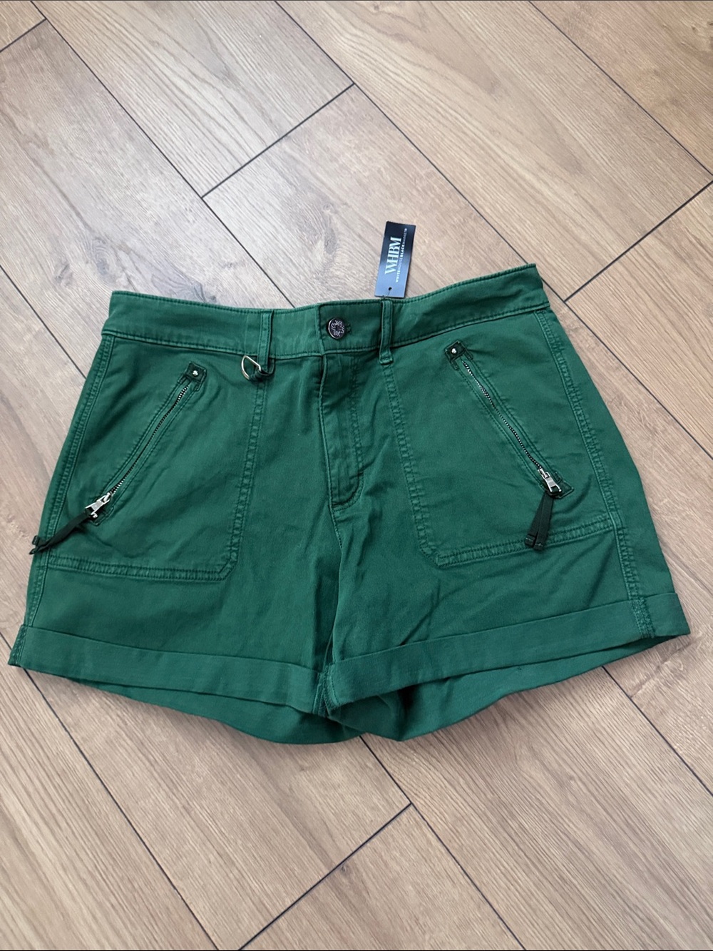 White House Black Market Forest Green Cargo Bermuda Shorts